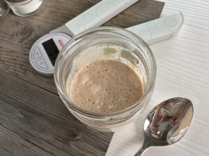 Kochen Backen im Van Omnia Vanlife vegan Sauerteigbrot Roggenbrot Sauerteig 1